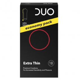 DUO Προφυλακτικά Extra Thin, 18 τμχ