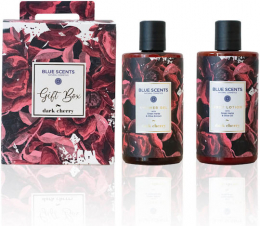BLUE SCENTS Gift Box Dark Cherry Μαύρο Κεράσι Shower Gel Αφρόλουτρο 300ml & Body Lotion Γαλάκτωμα Σώματος 300ml