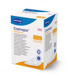 HARTMANN Cosmopor Transparent Επίθεμα Μεμβράνης Με Γάζα 7,2 x 5 cm, 50 τμχ