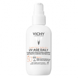 VICHY Capital Soleil UV-Age Maxi Daily SPF50+ Λεπτόρρευστο Αντηλιακό Κατά της Φωτογήρανσης, 80ml