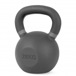 Kettlebell Cast Iron 28 kg - Μαύρο / Γκρι