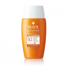 RILASTIL Sun System Water Touch Fluid Color SPF50+ Λεπτόρρευστη Αντηλιακή Προσώπου με Χρώμα για Ματ Αποτέλεσμα, 50 ml