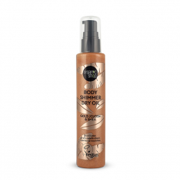 NATURA SIBERICA Organic Shop Ξηρό Λάδι Σώματος με Λάμψη Gold Jojoba and Shea, 100 ml