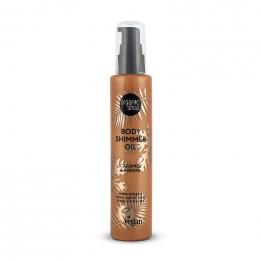 NATURA SIBERICA Organic Shop Λάδι Σώματος με Λάμψη Caramel and Papaya, 100 ml