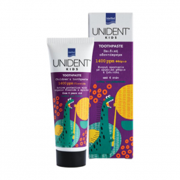 INTERMED Unident Kids Toothpaste 1400 ppm με Γεύση Τσιχλόφουσκα 6+, 50 ml
