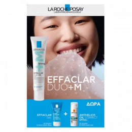 LA ROCHE POSAY Promo Effaclar POSAY Effaclar Duo + Μ 40ml & Δώρο Effaclar Gel 50ml & Anthelios Oil Correct Spf50+ 3ml
