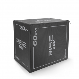 Πλειομετρικό Κουτί Plyo Box Raw Rise 40x50x60 cm - Μαύρο