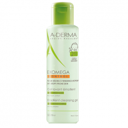A-DERMA Exomega Control Gel 2 en 1 Corps et Cheveux, 500 ml