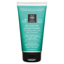 APIVITA Balancing Conditioner για Λιπαρές Ρίζες και Ξηρές Άκρες με Τσουκνίδα και Πρόπολη, 150 ml