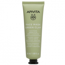 APIVITA Green Clay Face Mask Μάσκα για Βαθύ Καθαρισμό με Πράσινη Άργιλο, 50 ml
