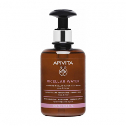 APIVITA Micellar Water Νερό Καθαρισμού για Πρόσωπο και Μάτια με Τριαντάφυλλο και Μέλι, 300 ml