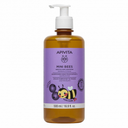 APIVITA Mini Bees Απαλό Σαμπουάν για Παιδιά με Μύρτιλο και Μέλι, 500 ml