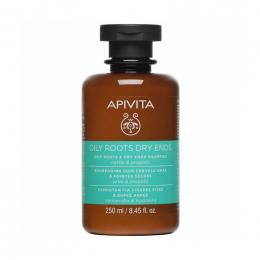 APIVITA Oily Roots Dry Ends Σαμπουάν για Βαθύ Καθαρισμό για Λιπαρά Μαλλιά, 250 ml