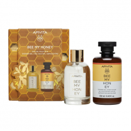APIVITA Πακέτο Bee My Honey Eau De Toilette Φρέσκο και Αναζωογονητικό Άρωμα, 100 ml + Δώρο Shower Gel Αφρόλουτρο Σώματος, 250 ml