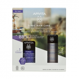 APIVITA Promo Men's Tonic Hair Care Λοσιόν Κατά της Τριχόπτωσης Hippophae TC, 150 ml + Δώρο Τονωτικό Σαμπουάν για Άνδρες Hippophae TC, 250 ml