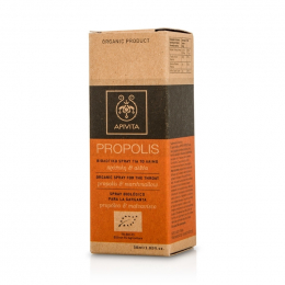 APIVITA Propolis Οργανικό Spray για το Λαιμό Πρόπολη και Αλθαία, 30 ml