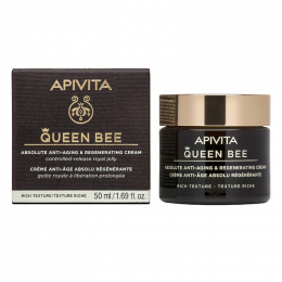 APIVITA Queen Bee Κρέμα Απόλυτης Αντιγήρανσης και Αναγέννησης Πλούσια Υφή, 50 ml