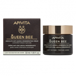 APIVITA Queen Bee Κρέμα Απόλυτης Αντιγήρανσης και Αναγέννησης Ελαφριά Υφή, 50 ml