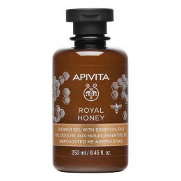 APIVITA Royal Honey Shower Gel with Essential Oils Αφρόλουτρο με Αιθέρια Έλαια και Μέλι, 250 ml