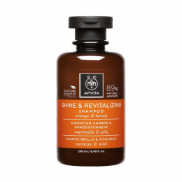 APIVITA Shine and Revitalizing Orange Honey Σαμπουάν για Λάμψη για Όλους τους Τύπους Μαλλιών με Πορτοκάλι και Μέλι, 250 ml