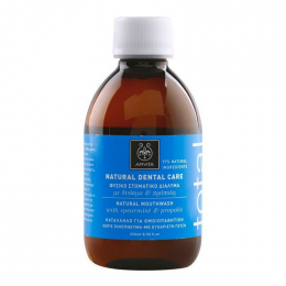 APIVITA Total Protection Mouthwash Φυσικό Στοματικό Διάλυμα Ολοκληρωμένης Προστασίας Δυόσμος και Πρόπολη, 250 ml
