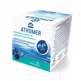 ATHOMER Φακελάκια Αλατιού για Διάλυμα Ρινικών Πλύσεων, 50 τμχ x 2.5 gr