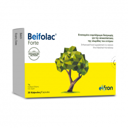EIFRON Beifolac Forte Ενισχυμένο Προβιοτικό για Φροντίδα του Πεπτικού Συστήματος & Αποκατάσταση της Χλωρίδας, 30 κάψουλες