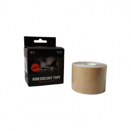 CALVO Kinesiology TapeC+I Επίδεσμος Κινησιοθεραπείας 5cm x 5m Μπέζ, 1 τμχ