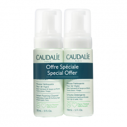 CAUDALIE Vinoclean Instant Foaming Cleanser Απαλός Αφρός Καθαρισμού Προσώπου Duo, 2 x 150 ml