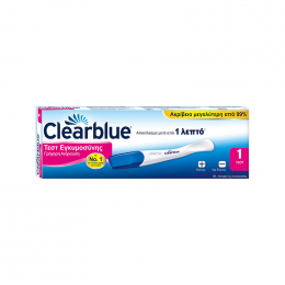 CLEARBLUE Γρήγορη Ανίχνευση μετά από 1 Λεπτό Τεστ Εγκυμοσύνης, 1 τμχ