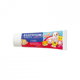ELGYDIUM Οδοντόκρεμα Kids Emoji με Γεύση Φρέσκια Φράουλα για 3+ χρονών 1000 ppm, 50 ml
