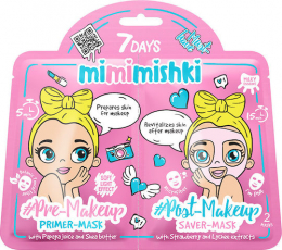 7DAYS Mimimishki Sheet Μάσκα Προσώπου για Ενυδάτωση 25gr