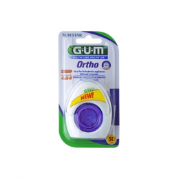 GUM Ortho Waxed Floss, 50 τμχ