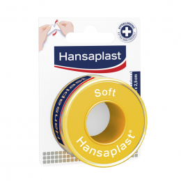 HANSAPLAST Αυτοκόλλητη Επιδεσμική Ταινία Soft 2,5cm x 5m, 1 τμχ