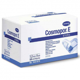 HARTMANN Cosmopor E Αυτοκόλλητη Αποστειρωμένη Γάζα 7,2 x 5 cm, 50 τμχ (BOX)