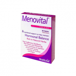 HEALTH AID Menovital Συμπλήρωμα Διατροφής για την Εμμηνόπαυση, 60 tabs