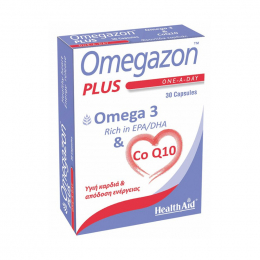 HEALTH AID Omegazon Plus Ω3 + CoQ10, 30 caps