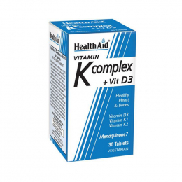 HEALTH AID Vitamin K Complex + Vitamin D3, 30 tabs