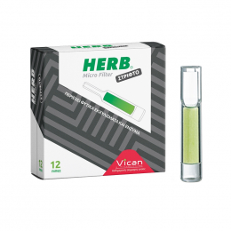HERB Micro Filter Ανταλλακτικά Φίλτρα για Στριφτό Τσιγάρο, 12 τμχ