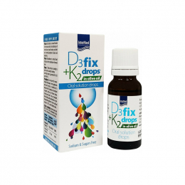 INTERMED D3 + K2 Fix Drops In Olive Oil, 12 ml