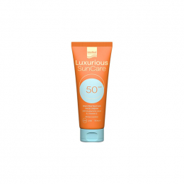 INTERMED Luxurious Suncare Αντηλιακή Κρέμα Προσώπου SPF50 με Υαλουρονικό Οξύ + Βιταμίνη Ε, 75 ml