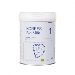 KORRES Γάλα σε Σκόνη Bio Milk 1 0m+ χωρίς Γλουτένη, 400 gr