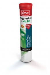 LANES Magnesium + Vit B6 Μαγνήσιο µε Βιταμίνη B6, 20 eff. tabs