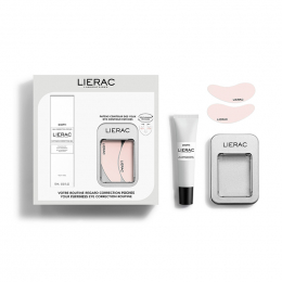 LIERAC Πακέτο Diopti Puffiness Correction Gel Τζελ Διόρθωσης για τις Σακούλες, 15 ml + Ζευγάρι Επαναχρησιμοποιούμενα Patches για τα Μάτια, 1 τμχ