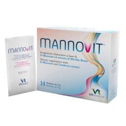 MANNOVIT D-Μαννόζη και Εκχύλισμα Κράνμπερι, 14 sachets x 4 gr