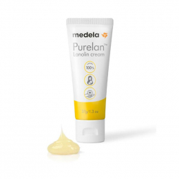 MEDELA Purelan Κρέμα Λανολίνης Θηλής για Επουλωτική Δράση και Ανακούφιση από τον Πόνο, 37 gr