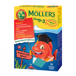 MOLLER'S Ζελεδάκια Φράουλα, 36 τμχ