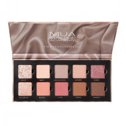MUA Eyeshadow Palette 10 Shade Silk Nudes, 11 gr