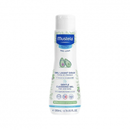 MUSTELA Gentle Cleansing Gel Απαλό Βρεφικό-Παιδικό Αφροντούς για Σώμα και Μαλλιά, 200 ml