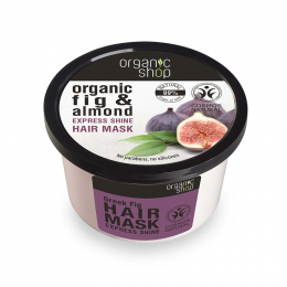 NATURA SIBERICA Organic Shop Organic Fig and Almond Express Shine Hair Mask, 250 ml